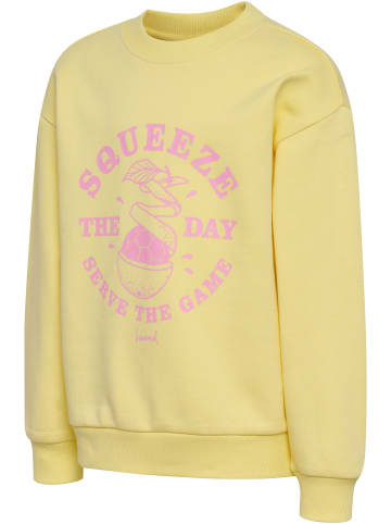 Hummel Sweatshirt Hmljr Graphic Kinder in MELLOW YELLOW