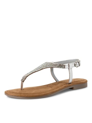 Tamaris Zehenstegsandalen in Silber