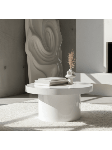 KADIMA DESIGN Couchtisch 60x60x30 cm Sofatisch in Hochglanz Modern, Design