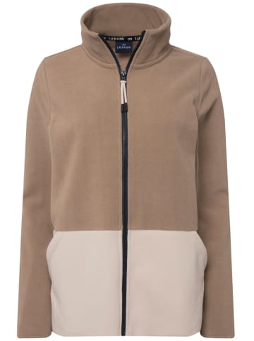 LAURASØN Sweatjacke in beige-grau