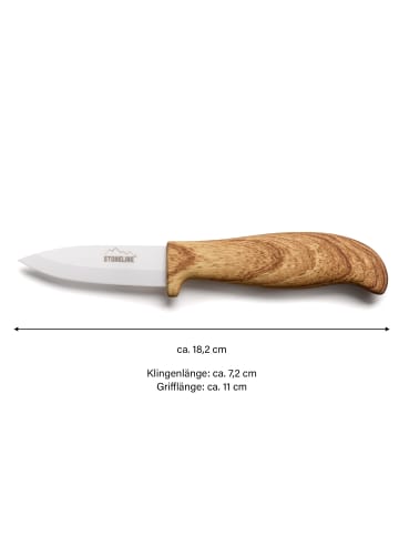 Stoneline Back to Nature Keramik-Küchenmesser 18 cm in Holzoptik