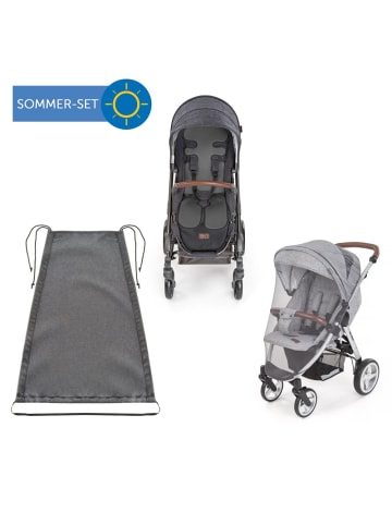 Zamboo 3-teiliges Komfort- und Schutz-Set für Buggy in grau