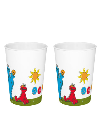 Geda Labels Trinkbecher Sesamstraße Vintage Kids 2er Set  in Weiß - 330ml