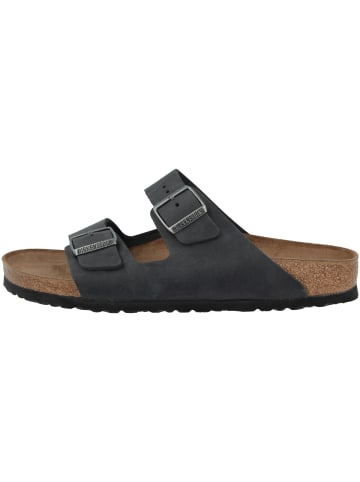 Birkenstock Sandale Arizona Fettleder normal in schwarz