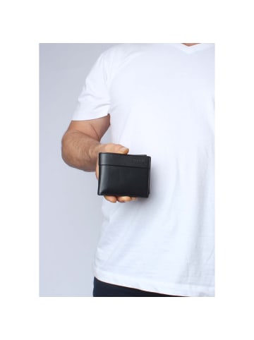 VARGU Echtleder Geldbörse HEYK 1-A in black