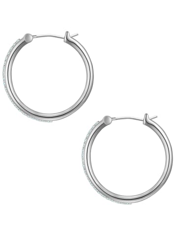 Yokoamii Creolen aus Messing mit Zirkonia in silber