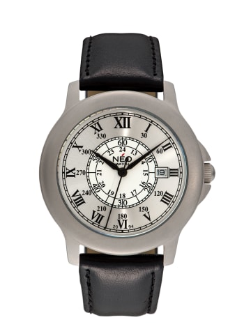 NEO Watch NEO Watch Armbanduhr aus Edelstahl in Schwarz/Silber