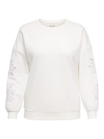 ONLY Carmakoma Sweatshirt in Cloud Dancer
