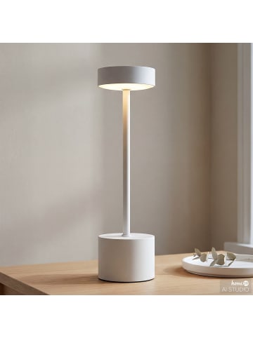 home24 Akku-Tischleuchte LIM in Weiß