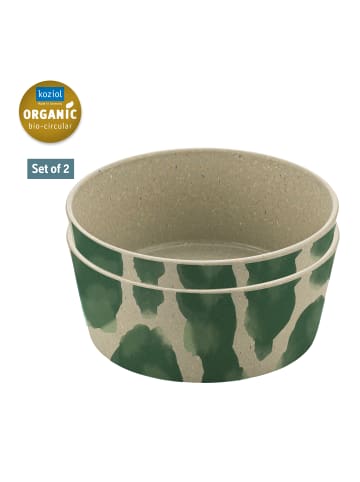 koziol CONNECT BOWL 0,9 MONSTERA SPLASH - Schale 890ml in nature desert sand