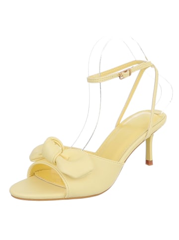 Ital-Design High-Heel Sandalette in Gelb