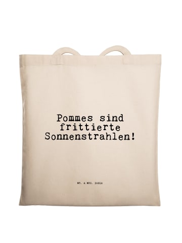 Mr. & Mrs. Panda Einkaufstasche Pommes sind frittierte Sonnenstr... in Creme