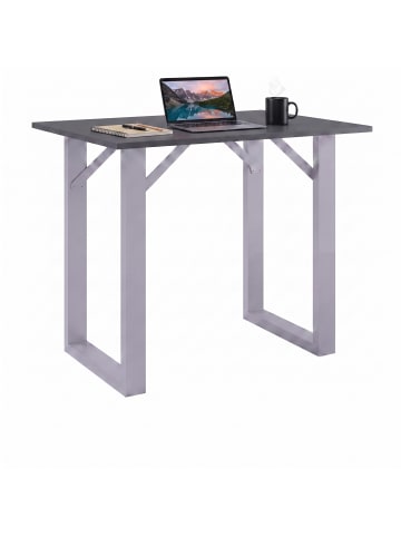 VCM  Holz Bartisch Stehtisch Tisch Tresen Xona 140x50 in Silber / Anthrazit