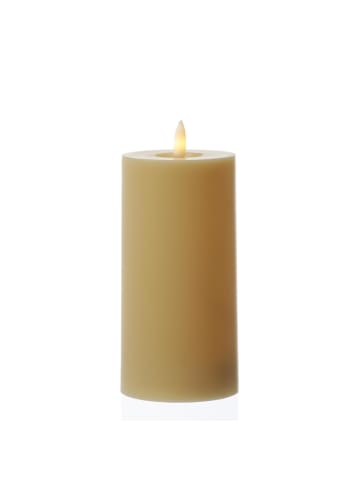 MARELIDA LED Kerze für Außen Outdoorkerze H: 15cm in creme