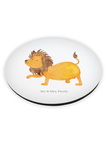Mr. & Mrs. Panda Kühlschrankmagnet Sternzeichen Löwe ohne Spruch in Weiß