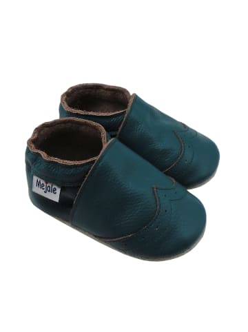 Mejale Baby Krabbelschuhe aus Leder, weiche Lauflernschuhe mit rutschfester Sohle 