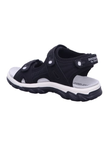DOCKERS Sandale in schwarz