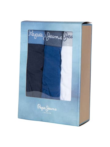 Pepe Jeans Boxershort 3er Pack in Blau/Weiß