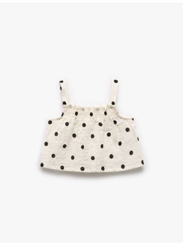 KOTON Bluse in Ekru Gemustert