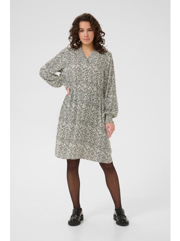Kaffe Kleid KAmiriam A-shape in Black Oyster/Turtledove Animal