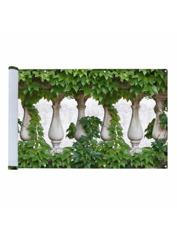 Maximex Balkon-Sichtschutz naturfrohem Efeu-Motiv, 5 m, Balkon-Sichtschutz Mod. Efeu-Zaun, 5 m in Mehrfarbig
