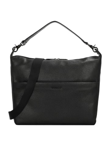 Mandarina Duck Mellow Leather Hobo - Schultertasche 33 cm (nero) in nero