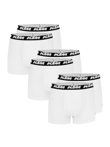KTM Boxershorts Pack X2 Boxer Man Cotton 6P in White