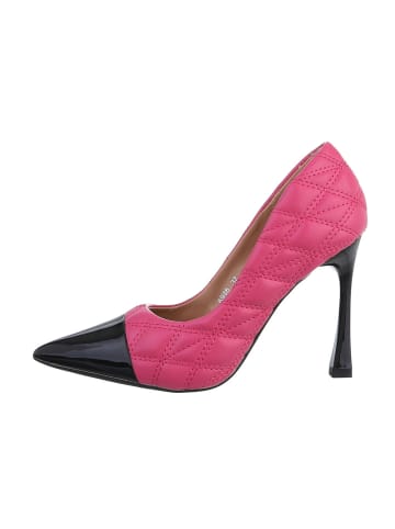 Ital-Design Pump in Pink und Schwarz