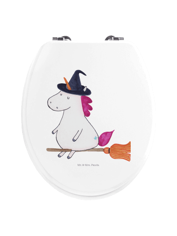 Mr. & Mrs. Panda WC Brille Einhorn Hexe ohne Spruch in Weiß