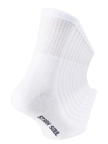 Stark Soul® 12 Paar Tennissocken, Frotteesocken in weiß