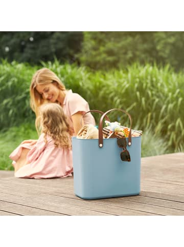 Rotho Albula 2er-Set Einkaufskörbe Taschen 25l in Türkis tr.