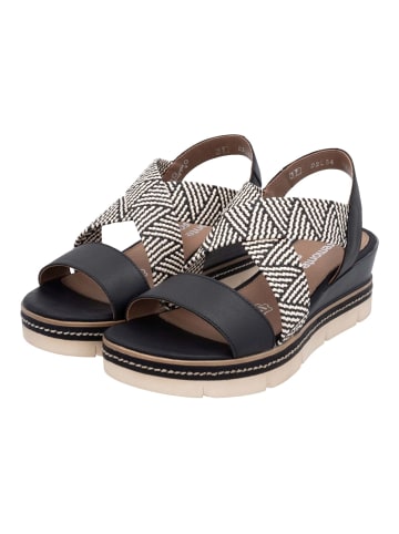 remonte Sandalen in Schwarz