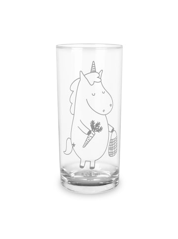 Mr. & Mrs. Panda Wasserglas Einhorn Vegan ohne Spruch in Transparent