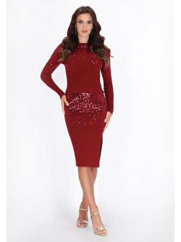 faina Women Skirt in burgundy