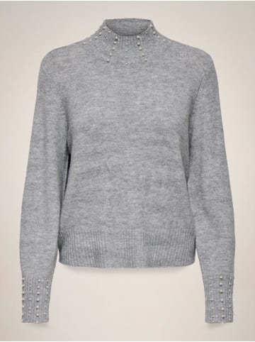 JDY Strickpullover in Light Grey Melange