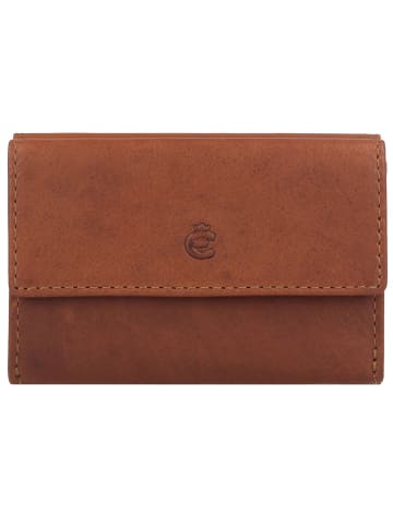 Esquire Dallas Geldbörse RFID Schutz Leder 10 cm in braun