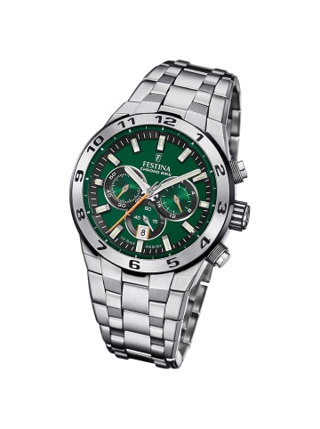 Festina Chronograph-Armbanduhr Festina Chrono Bike silber groß (ca. 44,5mm)