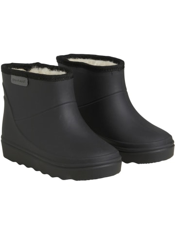 En Fant Kinder Winterschuhe "Thermo Boots Short Solid" in Schwarz