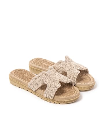 Brasileras Pantoletten "Braida" in Beige
