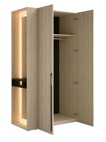 Feldmann-Wohnen Garderobenschrank Barcelona Eiche Barista 110 / 58 / 207,5cm