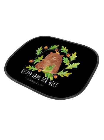 Mr. & Mrs. Panda Sonnenschutz Auto Bär König mit Spruch in Schwarz