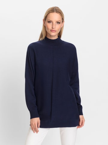 Heine Stehkragenpullover in marine