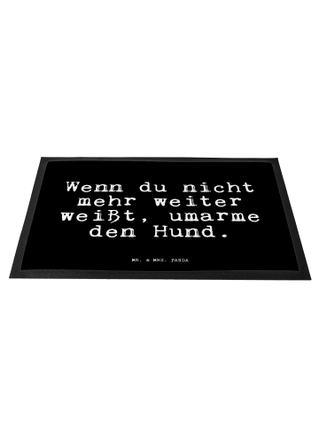 Mr. & Mrs. Panda Schmutzfangmatte Wenn du nicht mehr... mit Spruch in Schwarz
