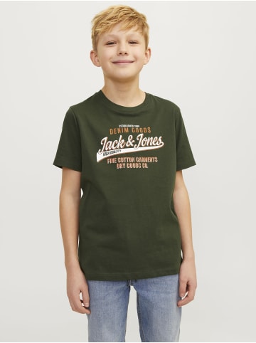 JACK & JONES Junior T-Shirt JJELOGO TEE JNR in kombu green