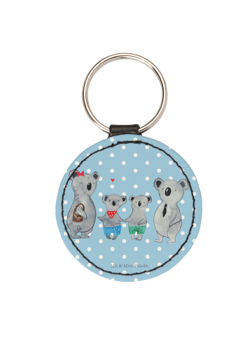 Mr. & Mrs. Panda Anhänger Koala Familie zwei ohne Spruch in Blau Pastell