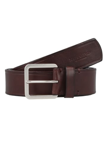 Marc O'Polo Gürtel Leder in derby brown