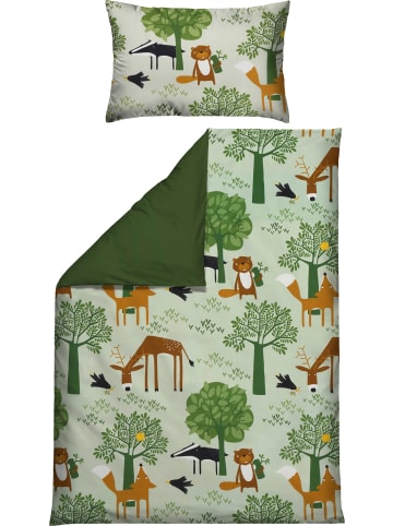 Erwin Müller Renforcé Kinder-Wendebettwäsche in grün