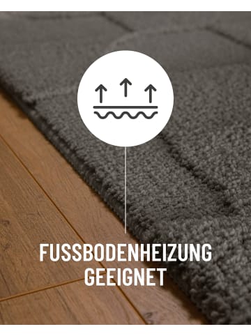 Wecon Home Badteppich Davie in basalt grau