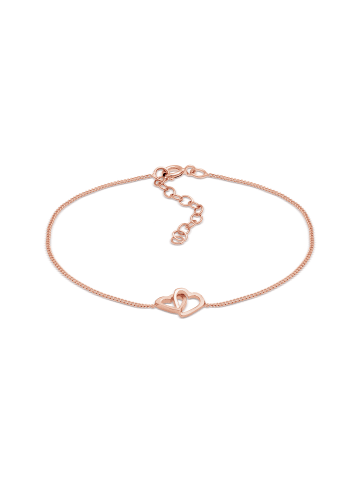 Elli Armband 925 Sterling Silber Herz in Rosegold