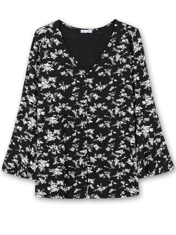 sheego by Joe Browns Langarmshirt in schwarz-gemustert
